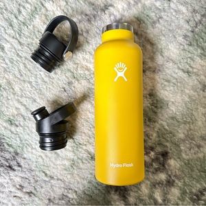 Hydro Flask Water Bottle Stainless Steel 21oz Sunflower Yellow